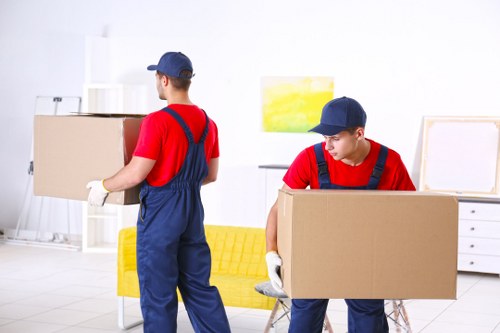 Removal van ready for a local move in Kentishtown