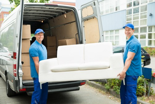 Office relocation planning in Kentishtown with moving equipment