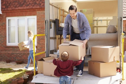 House removal team planning a move in Kentishtown