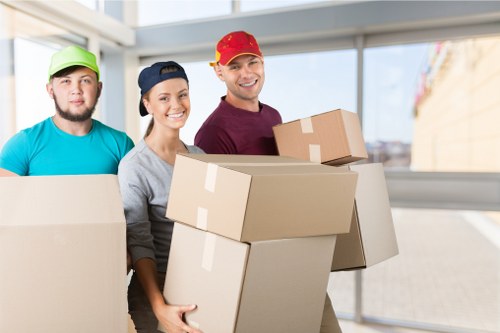 Local removals van service helping with a move in Kentishtown