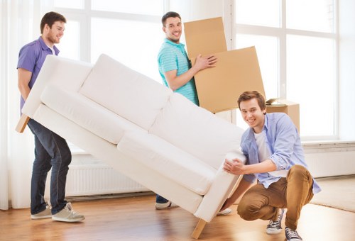 Man with van removal service helping with a local move in Kentishtown