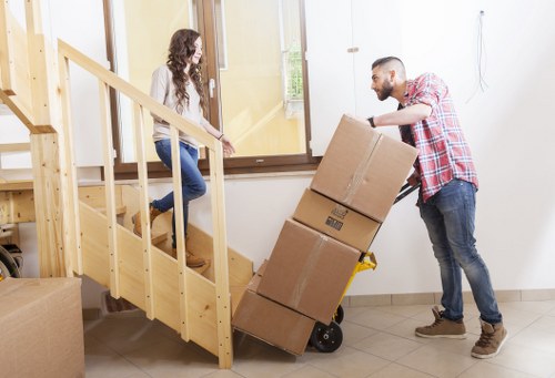 A tidy moving setup for a Kentishtown home removal