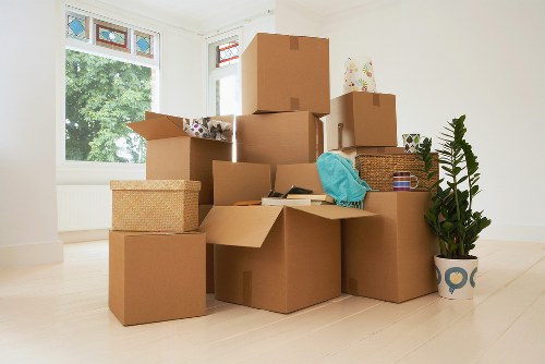 Office move with careful handling of desks and IT equipment in Kentishtown