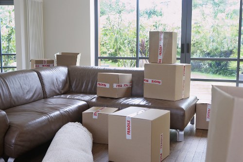 Local moving team helping with organised unpacking